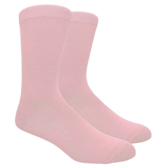 Men's Light Pink Dress Socks - Picture 1 of 1